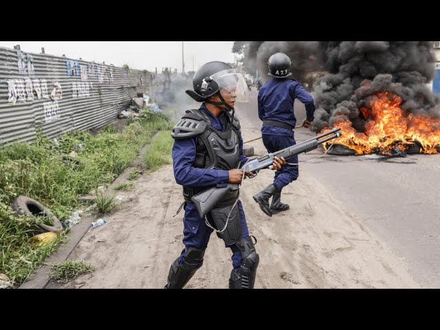 La police anti-émeute disperse une manifestation de l'opposition en RDC • FRANCE 24
