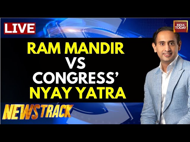 Newstrack With Rahul Kanwal LIVE: BJP's Ram Mandir Strategy Vs. Congress' Nyay Yatra for 2