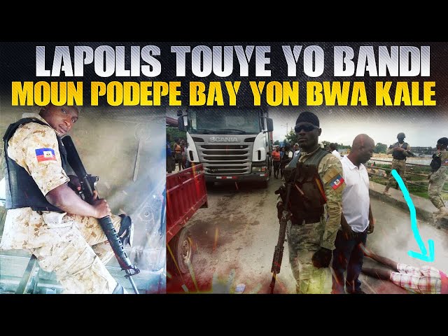 Lapolis Touye Yon Chef Gang, Yon Bandi Pran Bwa Kale Nan Podepè