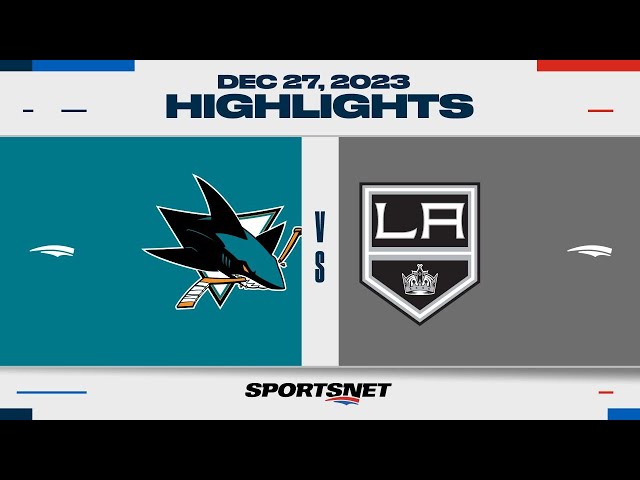 NHL Highlights | Sharks vs. Kings - December 27, 2023