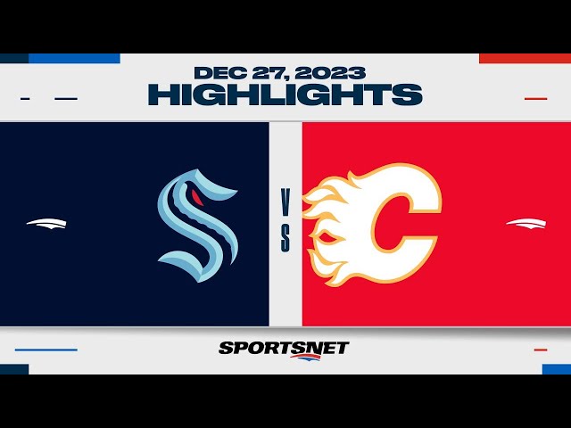 NHL Highlights | Kraken vs. Flames - December 27, 2023