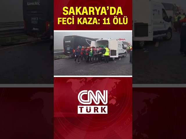 Kuzey Marmara Otoyolu'nda Feci Kaza! 7 Araç Birbirine Girdi: 11 Ölü #Haber