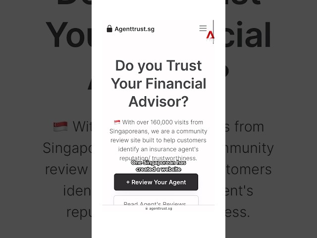 This Singaporean created a website for people to rate financial advisers