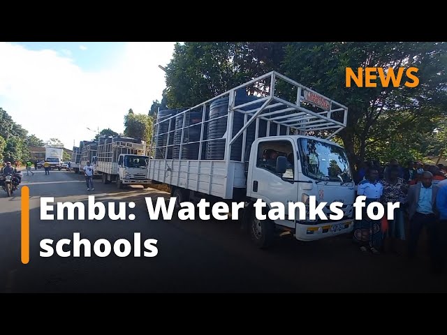 Embu: Water tanks for primary schools to cut down high water bills