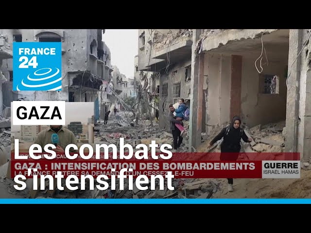 Gaza : les bombardements s'intensifient encore • FRANCE 24