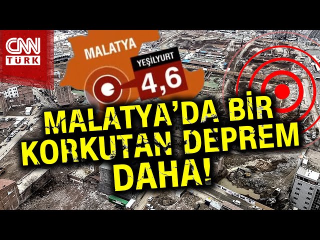 SON DAKİKA!  Malatya'da 4.6 Büyüklüğünde Korkutucu Deprem! #Haber