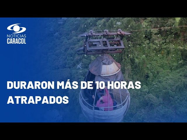 “Nos despedíamos de la vida”, dicen los rescatados de cable aéreo en Villamaría, Caldas