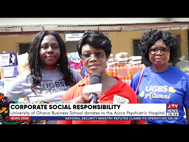 Corporate Social Responsibility: UG Business School donates to the Accra Psychiatric Hospital