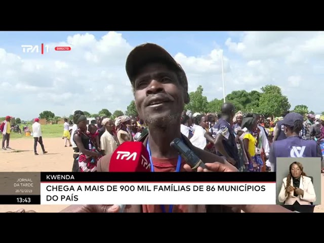 Kwenda - Chega a mais de 900 mil famílias de 86 municípios do país