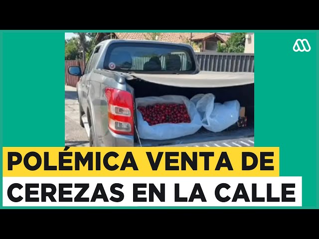 Polémica venta de cerezas en calles del sector oriente de Santiago