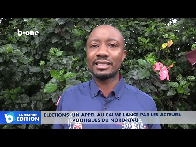 RDC - Élections : Un appel au calme lancé par les acteurs politiques du nord Kivu