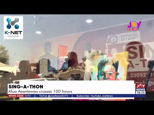 Sing-A-Thon: Afua Asantewaa crosses 100 hours