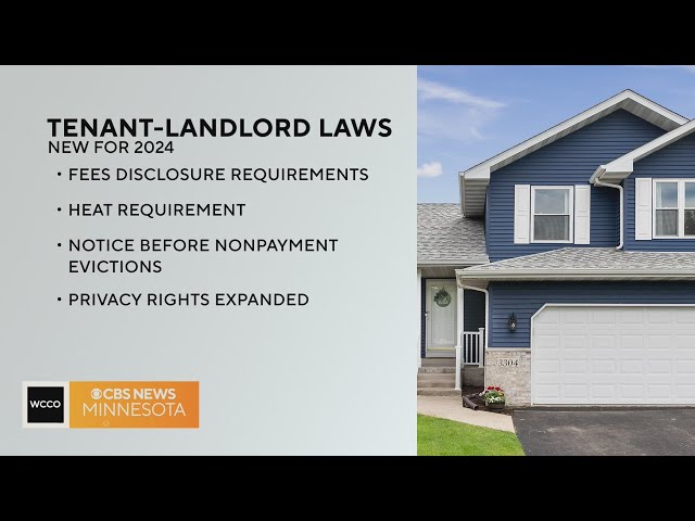 Here are the new laws in 2024 that will affect Minnesota landlords and tenants