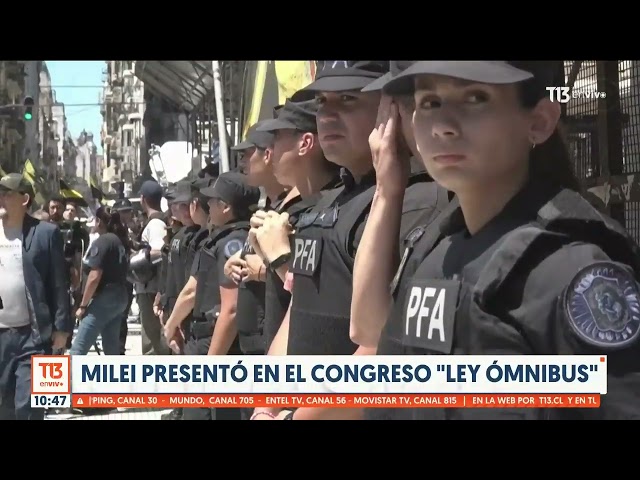 Otra polémica en Argentina: Javier Milei presentó en el congreso la ley ómnibus