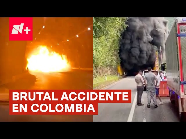 Brutal explosión de camión cisterna en Colombia - N+