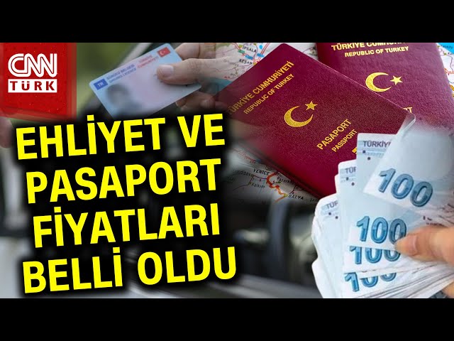 Bakanlık Açıkladı! İşte Yeni Kimlik, Pasaport, Ehliyet Fiyatları... #Haber