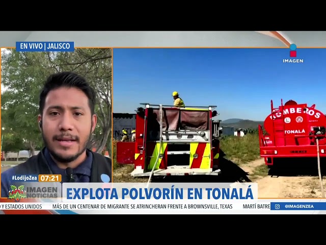 Explota polvorín en un terreno irregular en Tonalá, Jalisco | Noticias con Francisco Zea