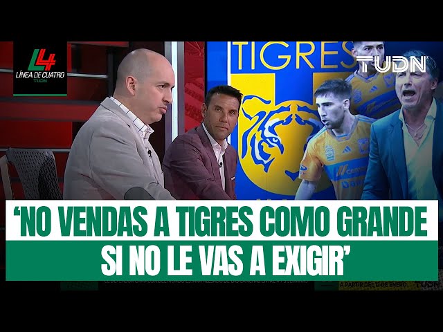 ¿TIGRES no tiene la misma exigencia que AMÉRICA? ¡Se encendió el debate en la mesa!| Resumen Línea 4