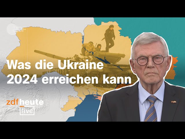 Szenarien für das dritte Jahr im Krieg: Ukraine-Ausblick mit Ex-Nato-General Ramms | ZDFheute live