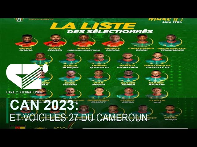 CAN 2023: Et voici les 27 du Cameroun ( DEBRIEF DE L'ACTU du Jeudi 28/12/2023 )