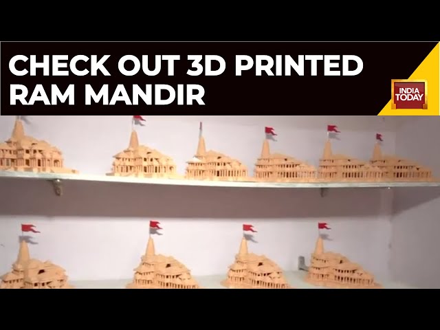 3D Printed Ram Mandir Miniature Hits Markets Ahead Of The Temple's Inauguration | India Today N