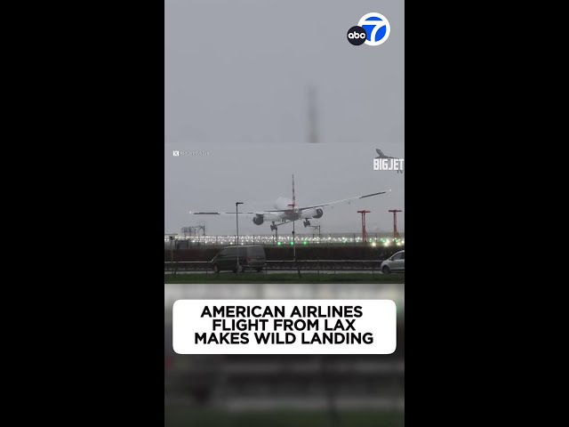 Flight from LAX has bumpy landing