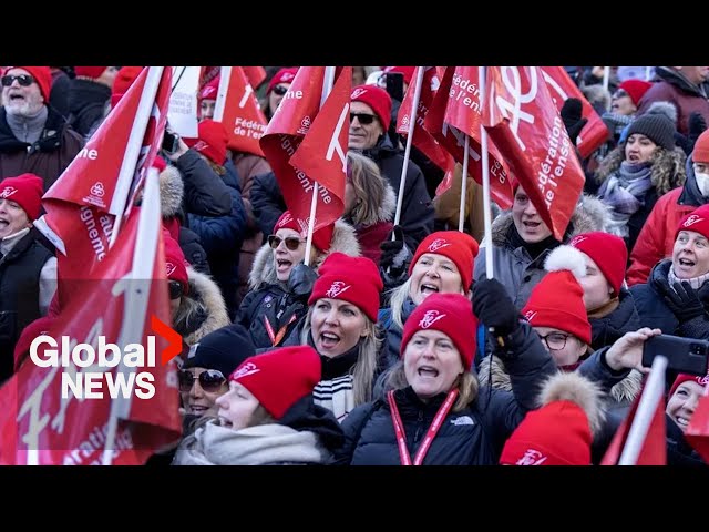 "Relief": Quebec reaches tentative deal with teachers, public sector workers