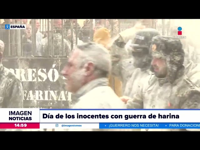 Se desata guerra de harina y huevos en España por el Día de los Inocentes