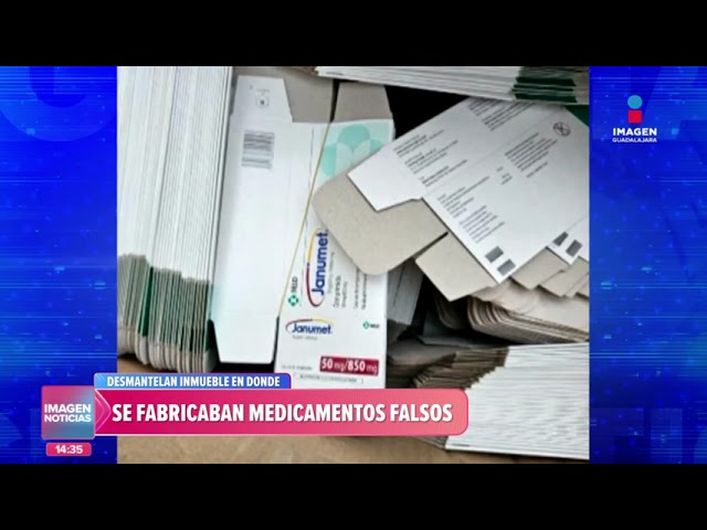 Desmantelan laboratorio que fabricaba medicamentos falsos | Imagen GDL con Fabiola Anaya