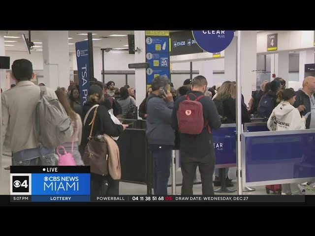 Holiday travel in overdrive at South Florida airports