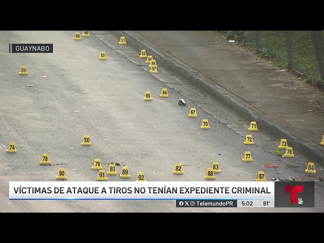 Mortal ataque a tiros en Guaynabo: hallan 96 casquillos y $20 mil "cash"