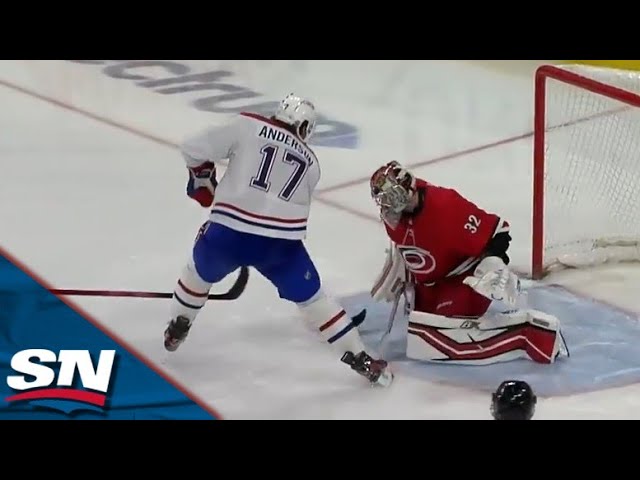 Canadiens' Josh Anderson Dekes Out Hurricanes' Antti Raanta For Slick Breakaway Goal