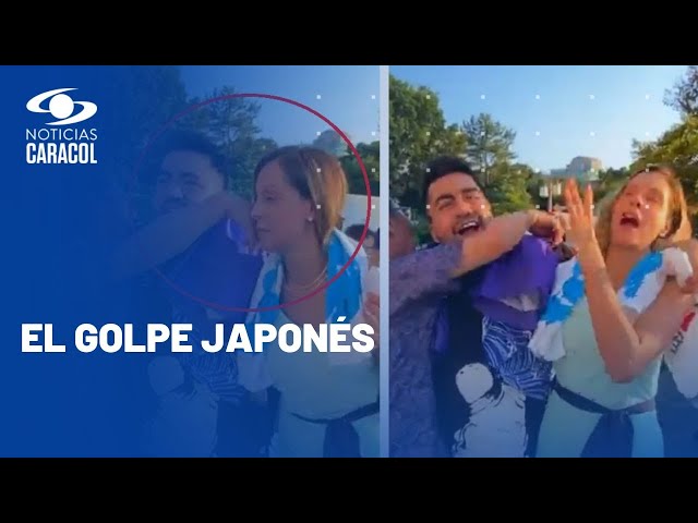 De abrazo a puñetazo: la presentadora Laura Acuña fue golpeada por transeúnte en Japón