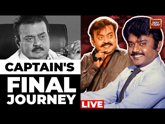 Vijayakanth Funeral Updates LIVE | Vijayakanth's Last Rites LIVE Today | Vijayakanth News |Live