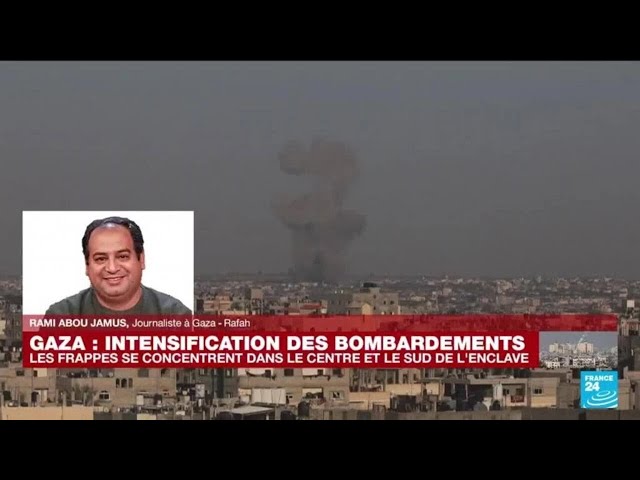 Intensification des bombardements dans le sud de Gaza, les réfugiés continuent d'affluer à Rafa