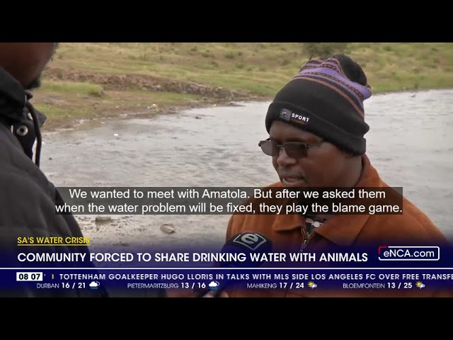 SA's Water Crisis | Community forced to share drinking water with animals