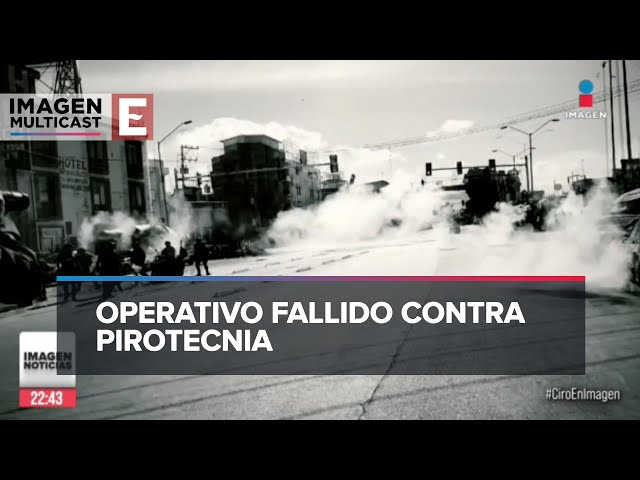 Operativo contra pirotecnia termina en trifulca en Oaxaca