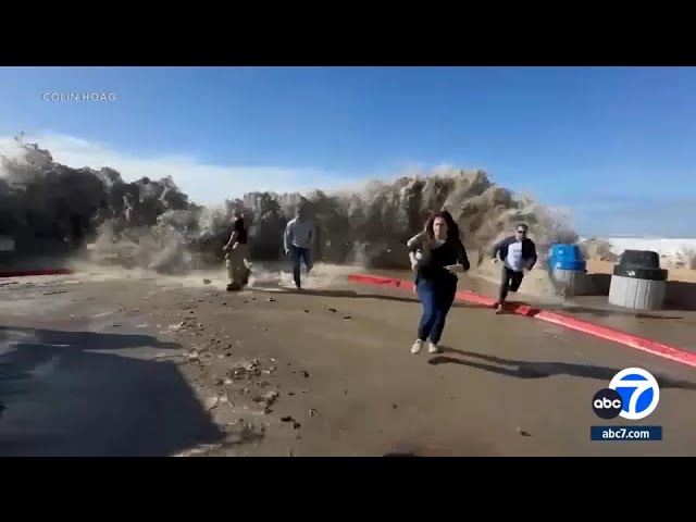 Rogue wave sends people fleeing along Ventura shoreline; 8 injured