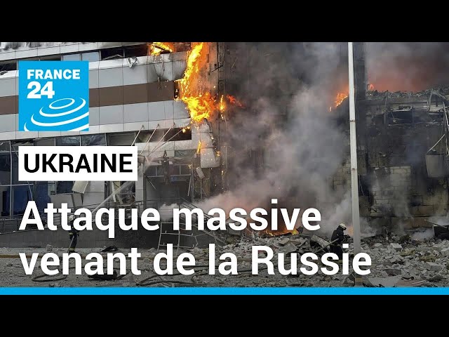 L'Ukraine cible d'une attaque massive de missiles et de drones russes • FRANCE 24