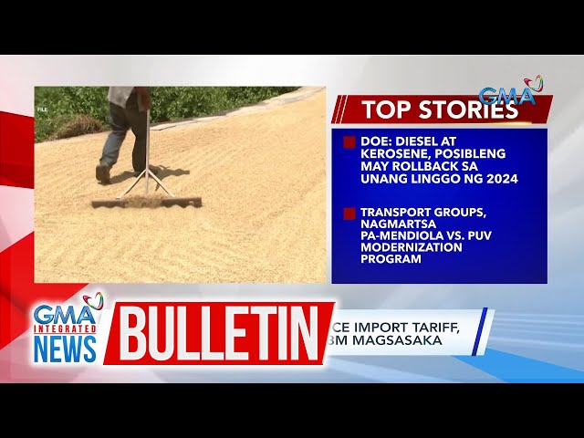 D.A.: P5,000 ayuda mula sa Rice import tariff, sinimulan nang... | GMA Integrated News Bulletin