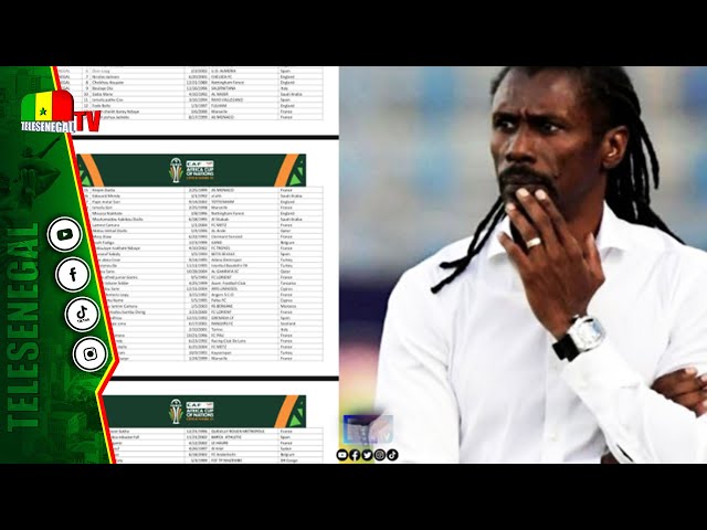 [LIVE]CAN 2024 , Publication de la liste des Joueurs retenus : Aliou Cissé Face à la Press