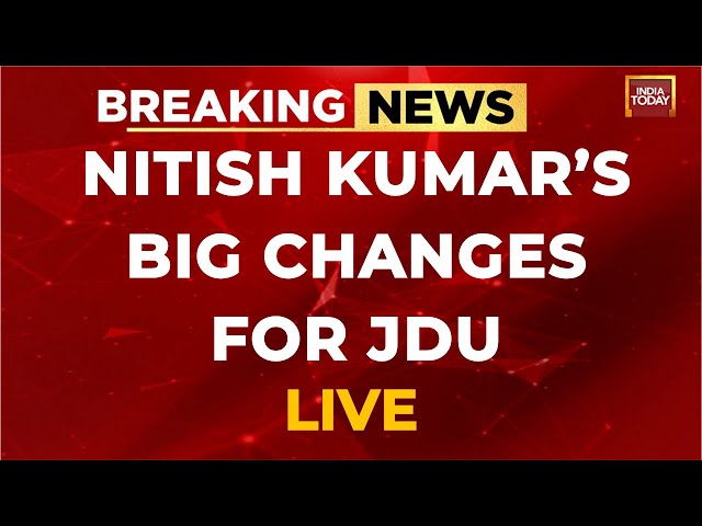 BREAKING NEWS LIVE: Lalan Singh Resigns As JDU Chief | India Today Live | Nitish Kumar News Today