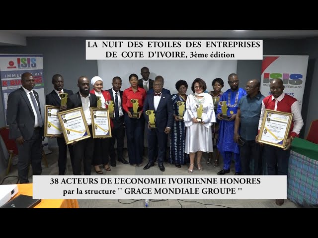 Côte d’Ivoire- 3ème édition de ''LA NUIT DES ETOILES'' : 38 acteurs de l’économi