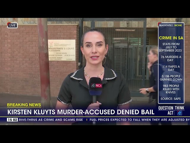 Kirsten Kluyts murder accused denied bail