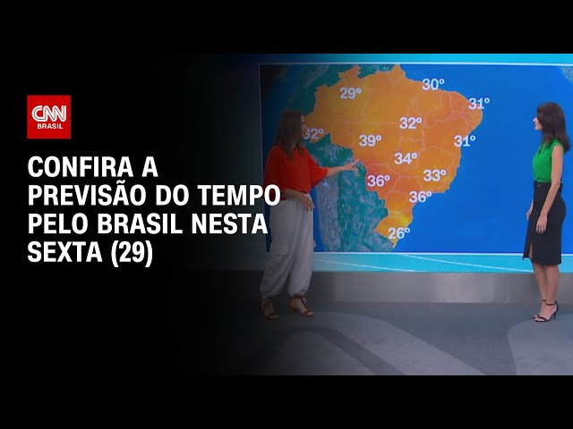 Tempo pelo Brasil: Rio de Janeiro tem sexta de calorão e máxima de 39ºC | CNN NOVO DIA