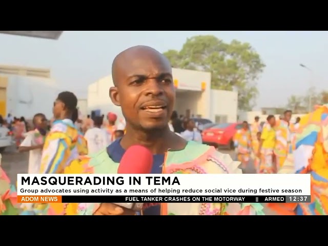 Masquerading In Tema: Group advocates using activity as a means of helping reduce social vice