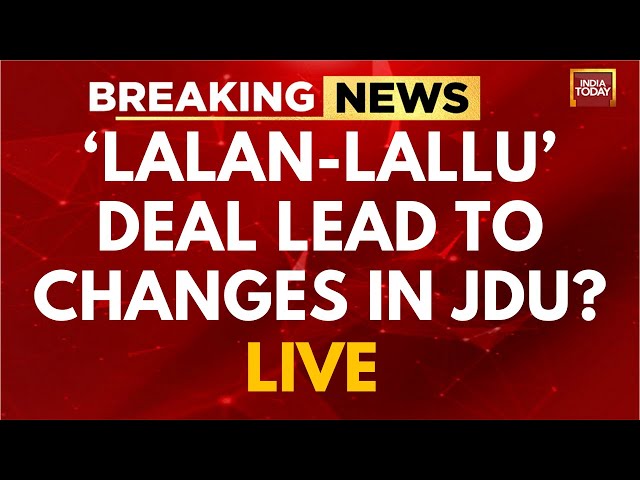 Breaking News: Lalan Singh Resigns As JDU Chief | JDU MLAs To Quit Party? | India Today LIVE News