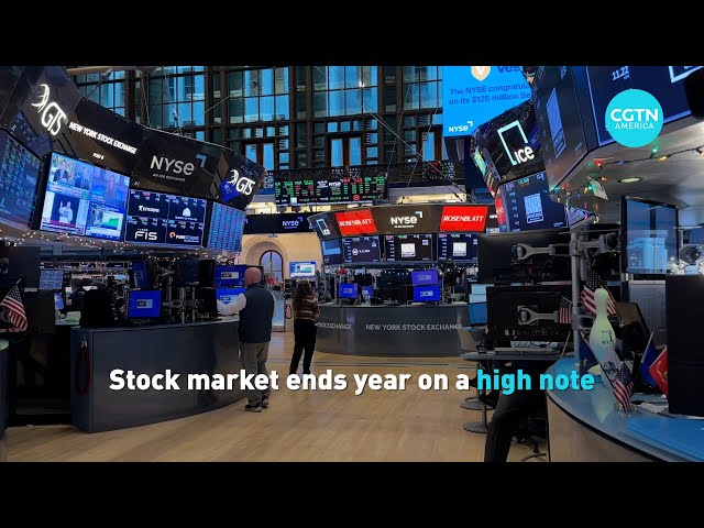 Stock market ends year on a high note