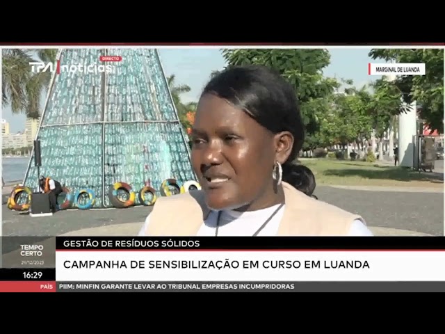 Gestão de resíduos sólidos -  Campanha de sensibilização em curso em Luanda