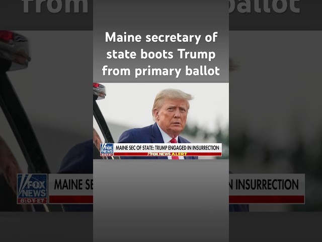 Trump campaign responds to Maine ballot ban: 'Democrats do not trust American voters'